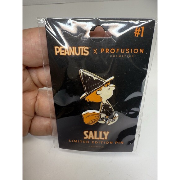 Peanuts X Profusion Cosmetics Sally Limited Edition Collectible Pin #1 Halloween - Picture 1 of 5